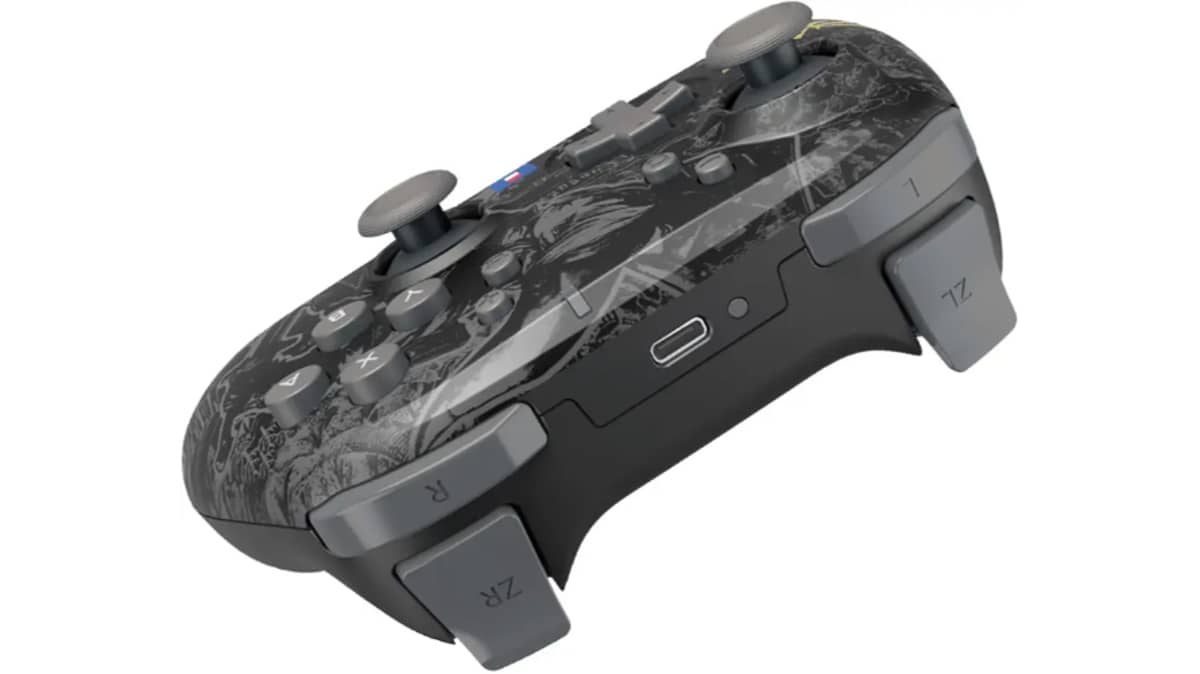 شتر hori-the-legend-of-zelda-wireless-pro-controller-black