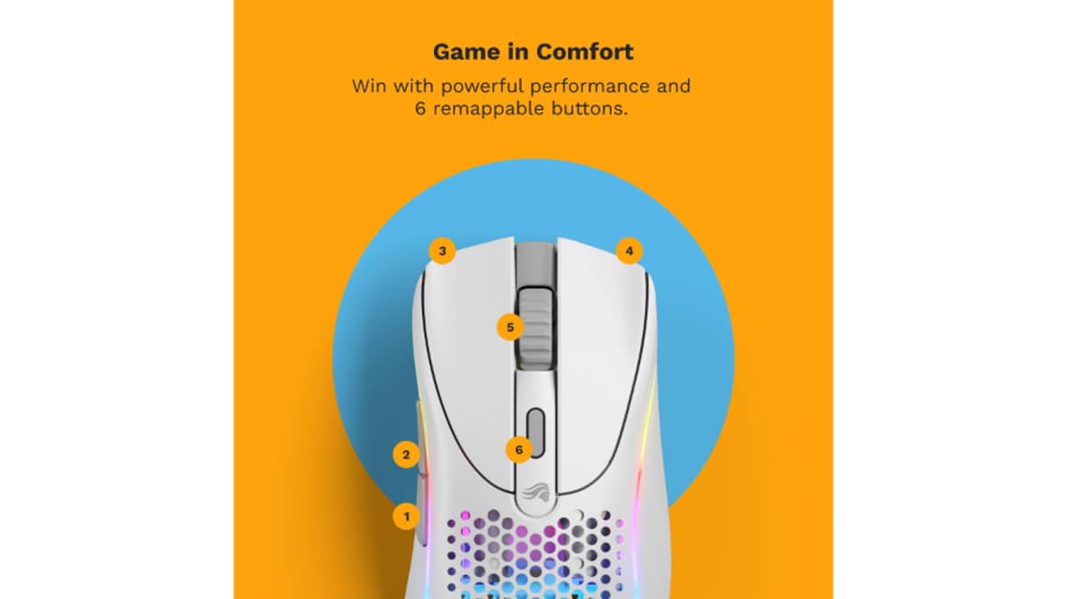 شتر glorious-model-d-2-wireless-gaming-mouse-white
