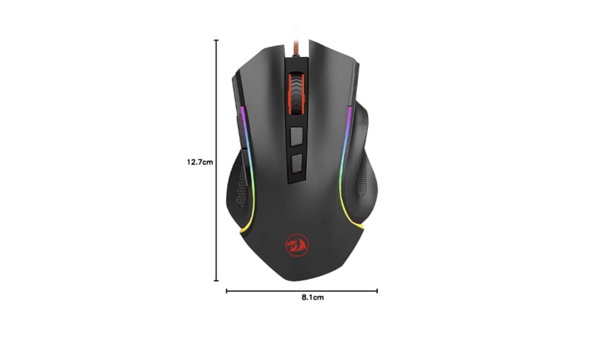 buy redragon-griffin-7200-dpi-rgb-wired-usb-gaming-mouse-black