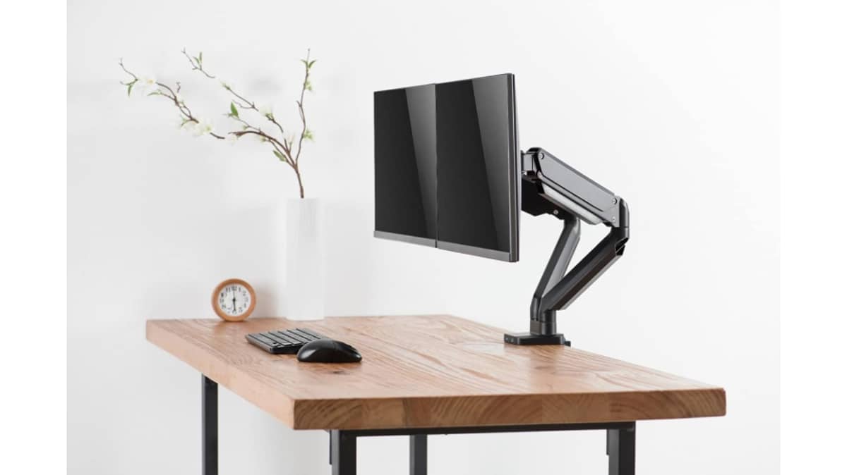 buy twisted-minds-fits-17-32-inch-minds-dual-monitor-aluminum-slim-mechanical-spring-usb-monitor-arm-black
