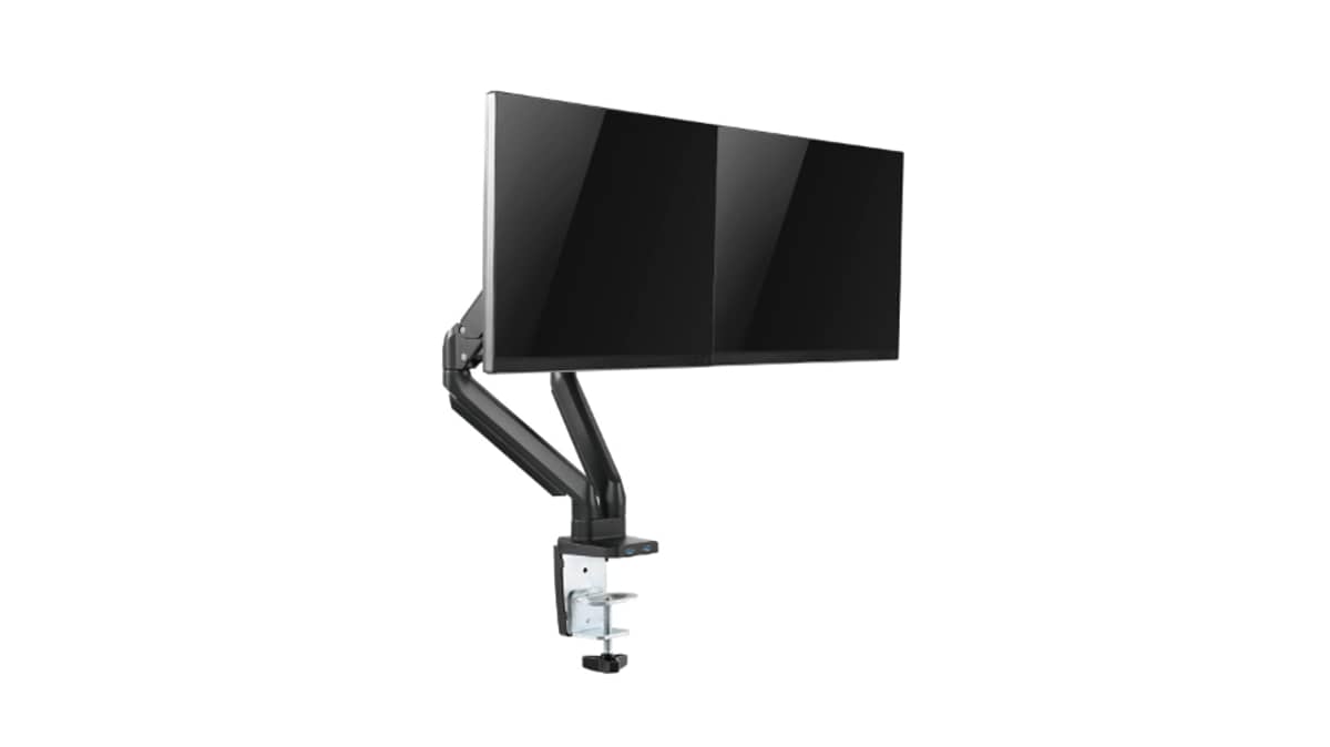 buy twisted-minds-fits-17-32-inch-minds-dual-monitor-aluminum-slim-mechanical-spring-usb-monitor-arm-black