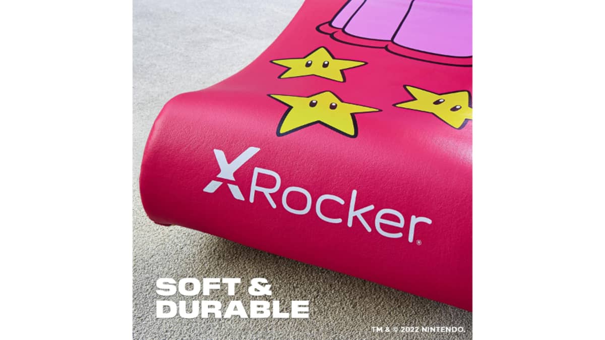 buy x-rocker-super-mario-all-star-floor-rocker-nintendo-gaming-chair-pink