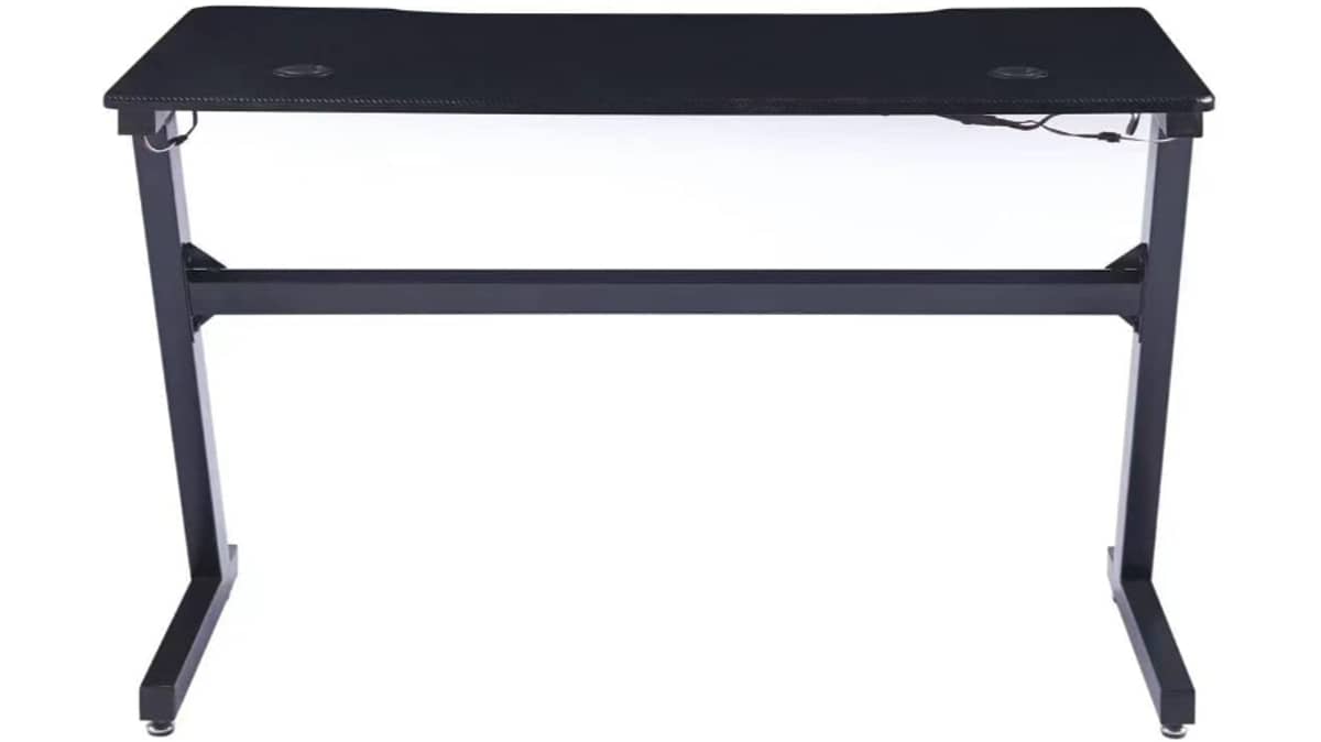 شتر twisted-minds-ergonomic-z-shaped-rgb-gaming-desk-black