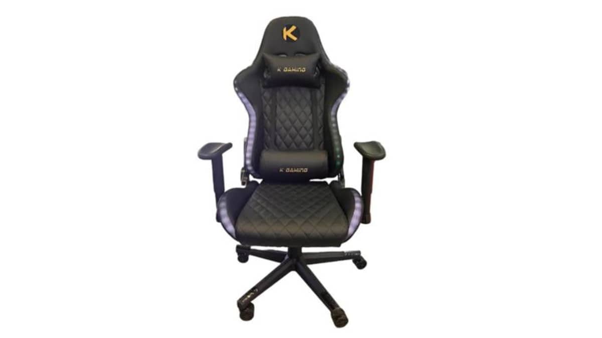 شتر k-gaming-rgb-gaming-chair-black