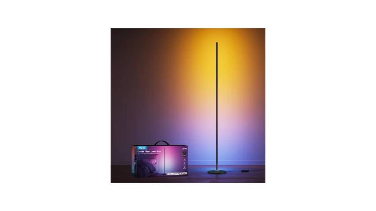 buy govee-rgbicw-smart-corner-floor-lamp-h8076-black