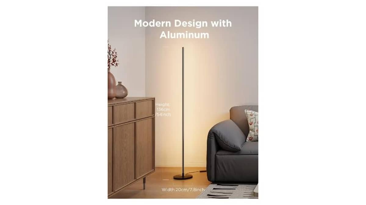 buy govee-rgbicw-smart-corner-floor-lamp-h8076-black