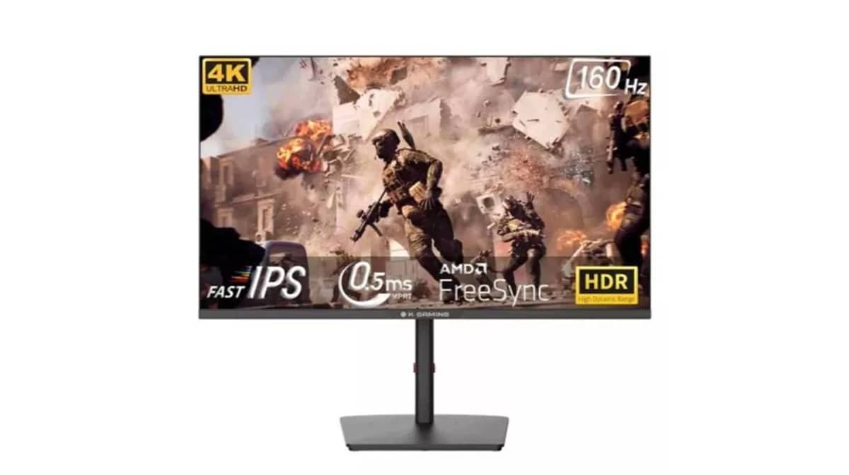 شتر kgaming-vision-forge-v1-32-inch-4k-160hz-05ms-mprt-gaming-monitor-black
