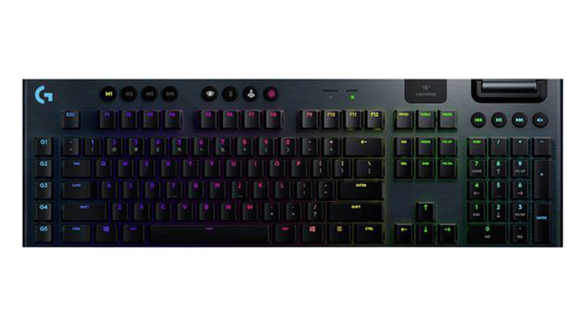 شتر logitech-g915-lightspeed-wireless-rgb-mechanical-gaming-keyboard