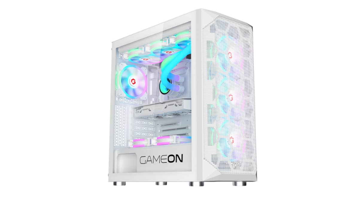buy gameon-emperor-arctic-i-series-7-fans-mid-tower-argbpwm-lighting-gaming-case-white