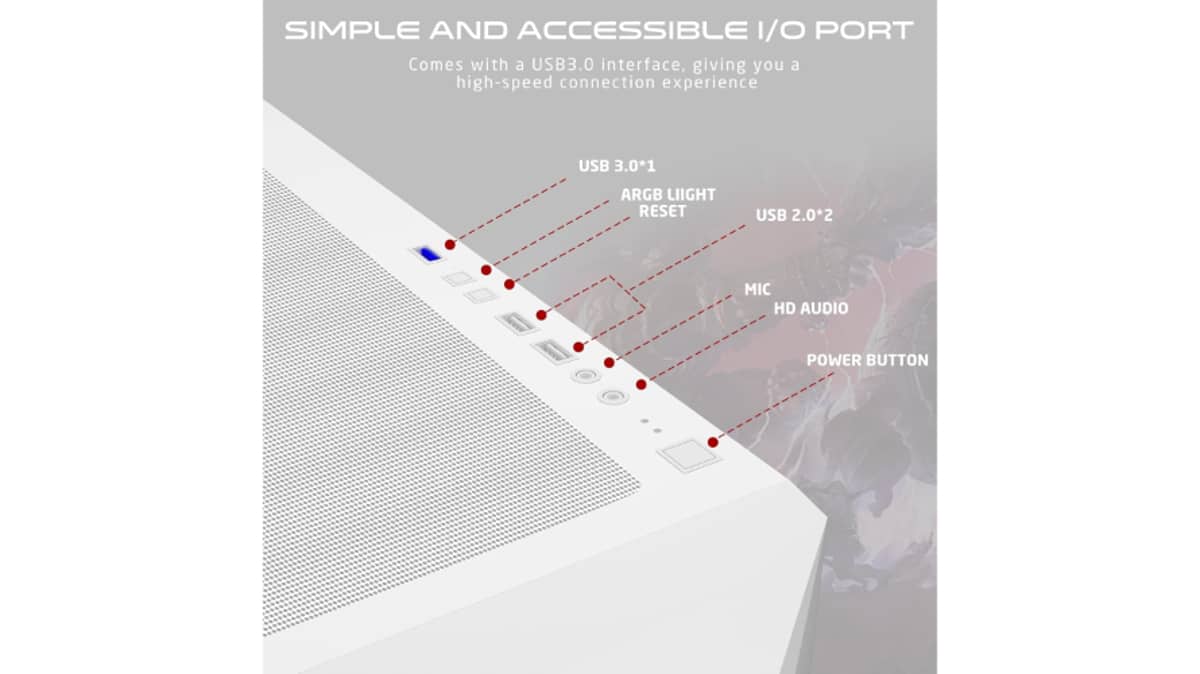 buy gameon-emperor-arctic-i-series-7-fans-mid-tower-argbpwm-lighting-gaming-case-white