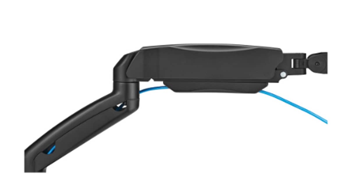 شتر gameon-fits-17-32-inch-economy-spring-assisted-wall-mount-dual-monitor-arm-for-gaming-and-office-use-black