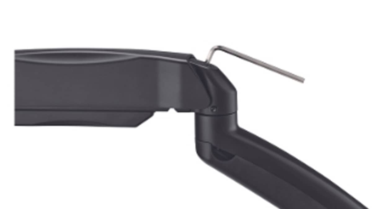 شتر gameon-fits-17-32-inch-economy-spring-assisted-wall-mount-single-monitor-arm-for-gaming-and-office-use-black