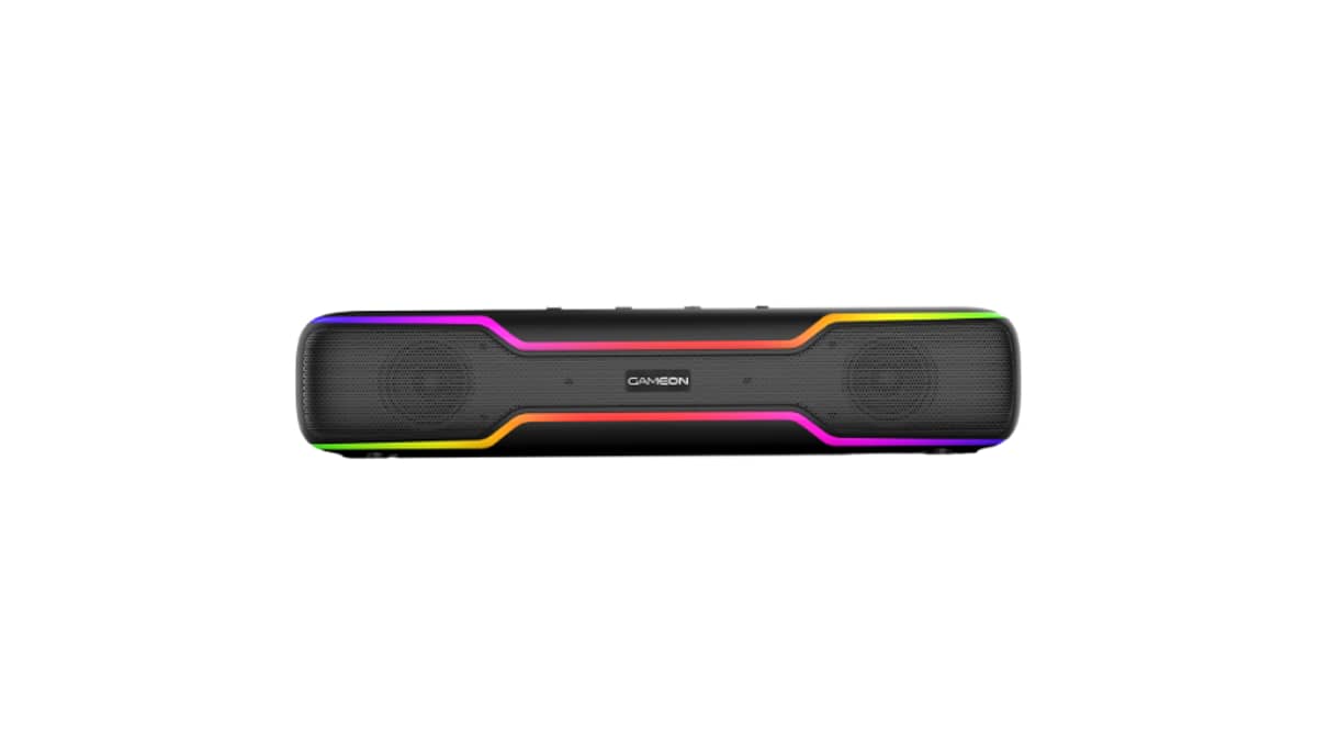 buy gameon-dominator-blaze-wireless-rgb-gaming-soundbar-black