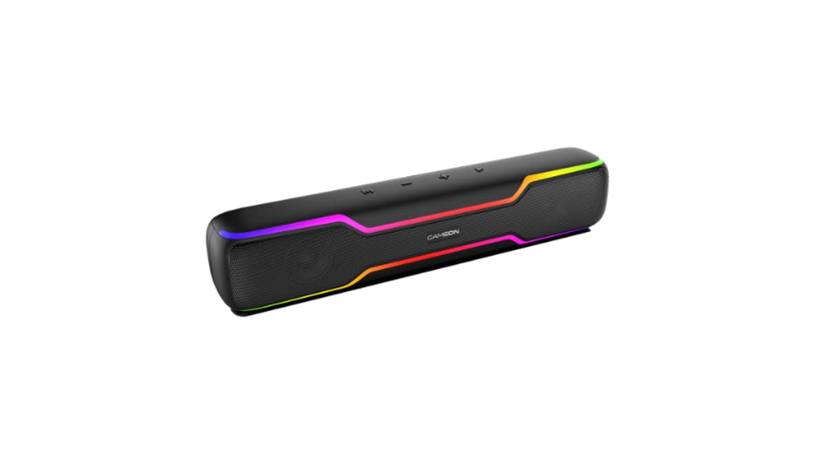 buy gameon-dominator-blaze-wireless-rgb-gaming-soundbar-black