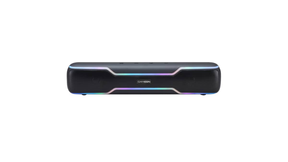 buy gameon-dominator-blaze-wireless-rgb-gaming-soundbar-black