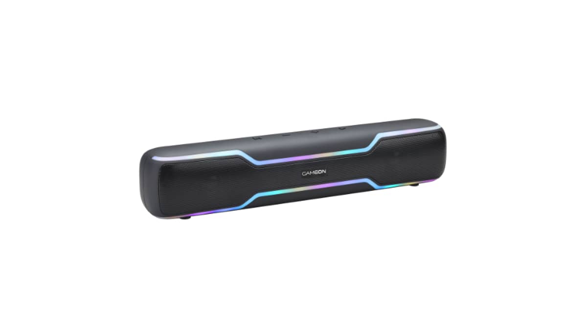 buy gameon-dominator-blaze-wireless-rgb-gaming-soundbar-black