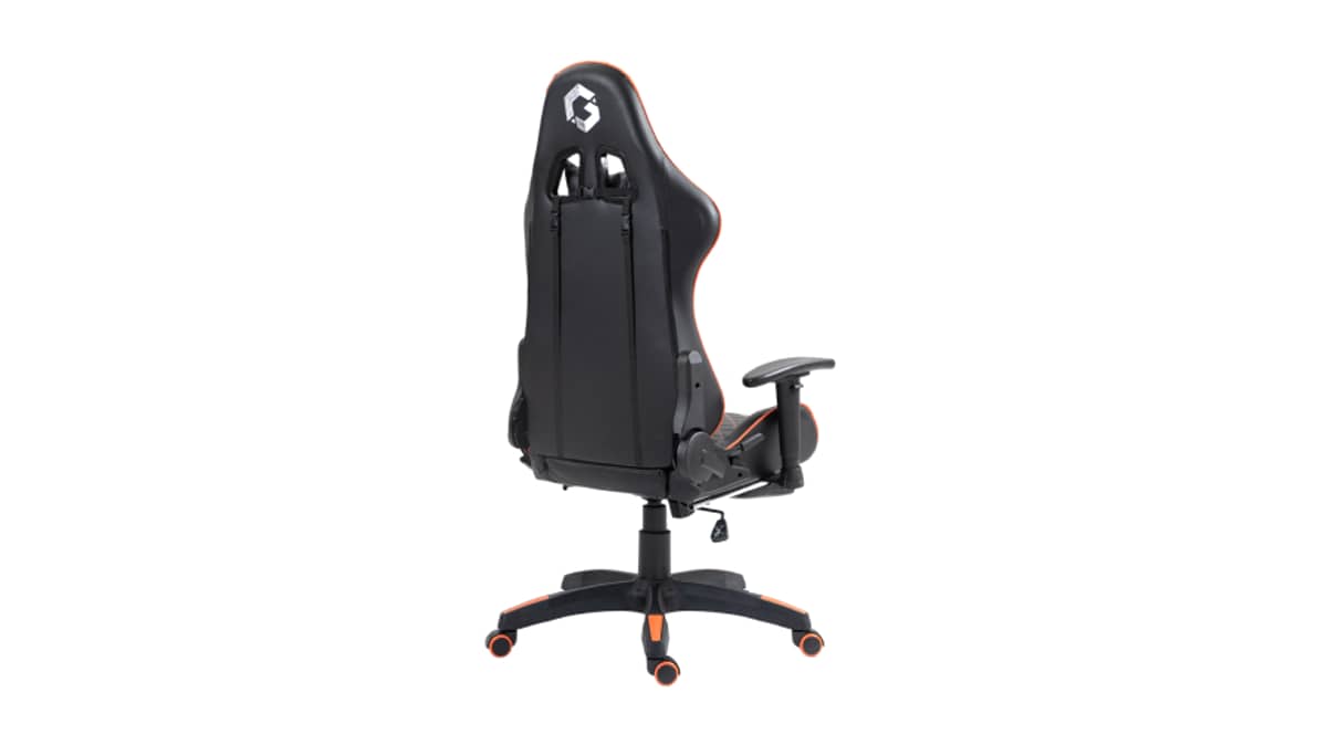 buy gameon-go-bc4d-bo-gaming-chair-with-adjustable-2d-armrest-and-foot-rest-orange-and-black