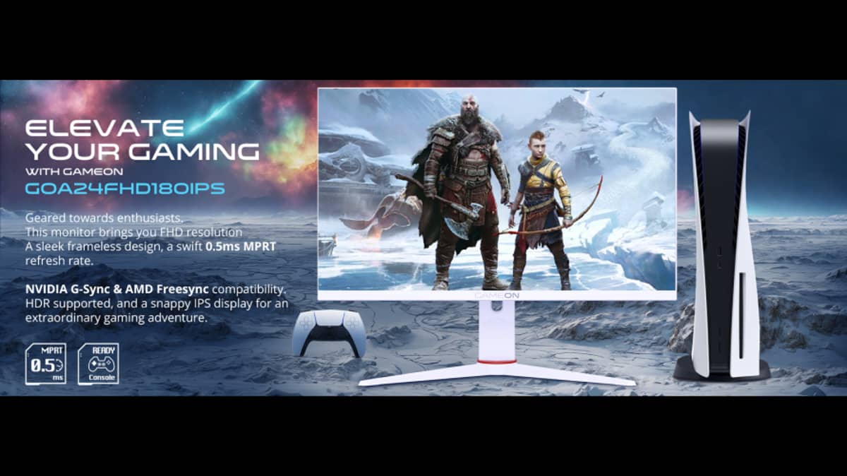 buy gameon-goa24fhd180ips-artic-pro-series-24-inch-gaming-monitor