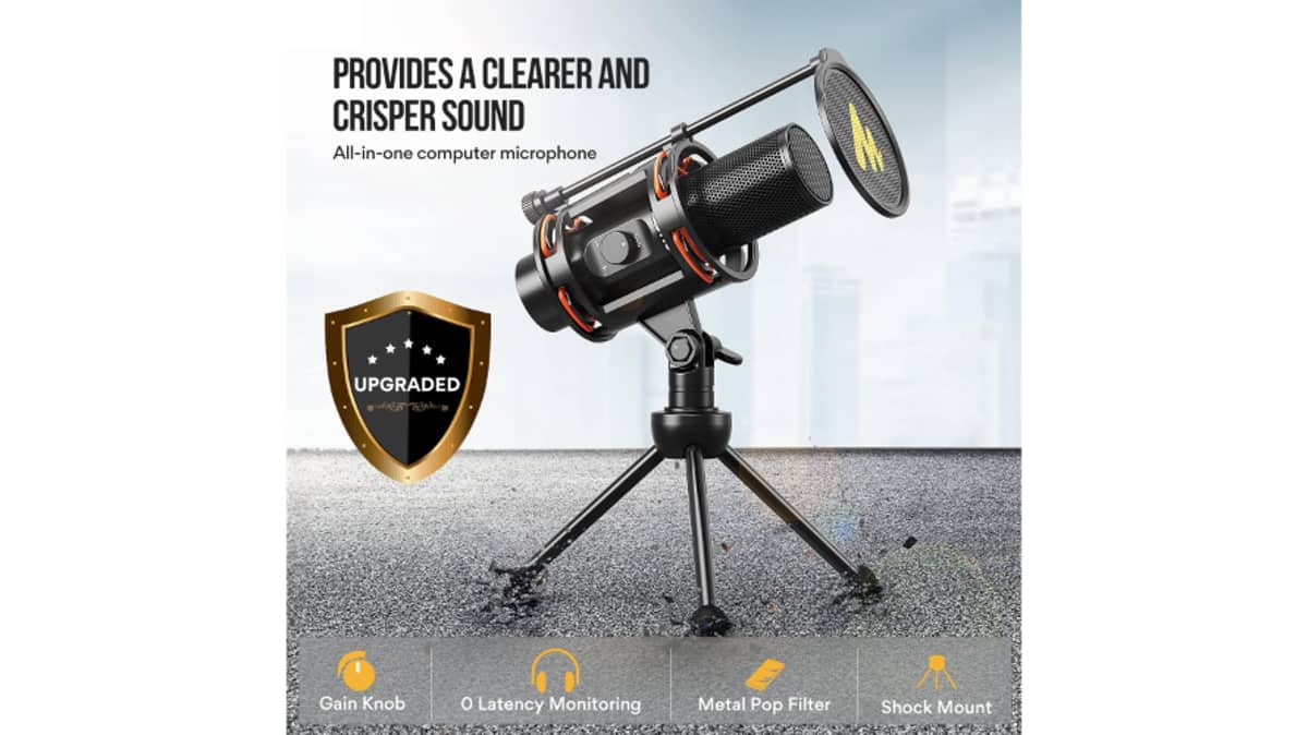 شتر maono-all-in-one-usb-condenser-computer-microphone-black