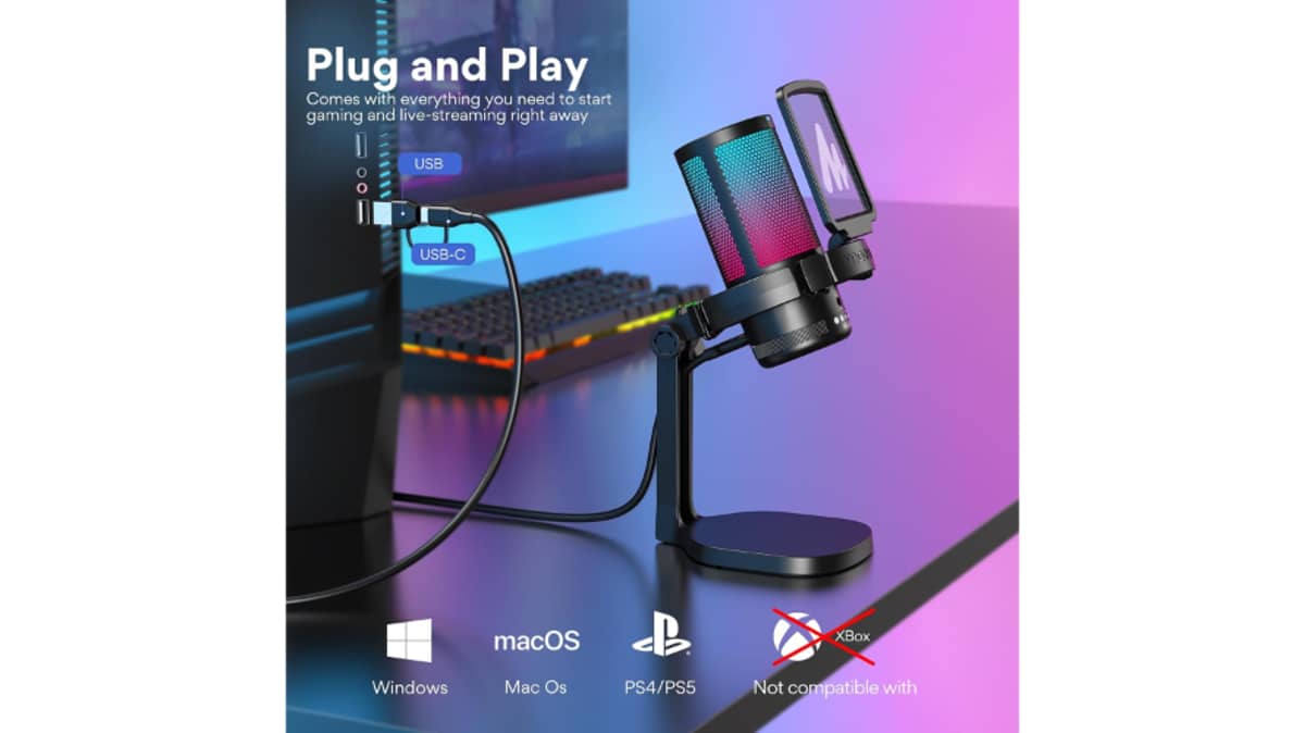 buy maono-noise-cancellation-condenser-usb-rgb-gaming-microphone-black
