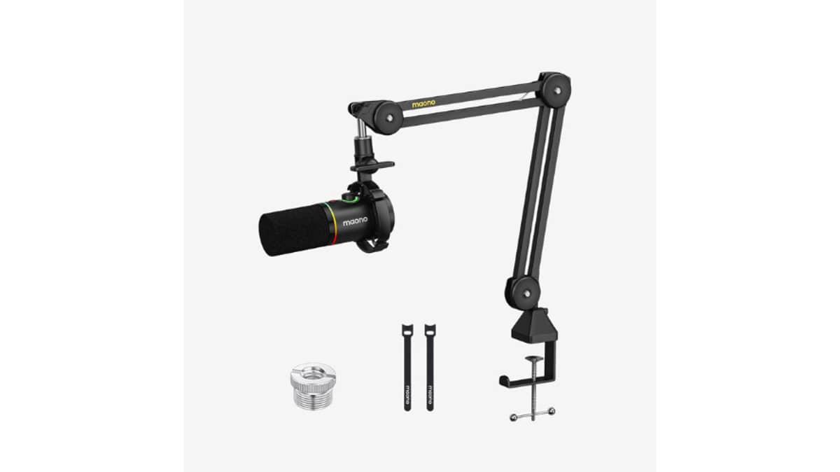 شتر maono-usbxlr-dynamic-microphone-black