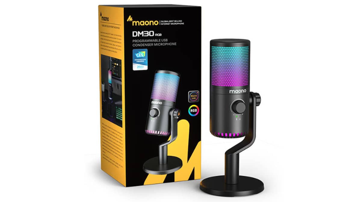 شتر maono-maonocaster-programmable-usb-condenser-microphone-black