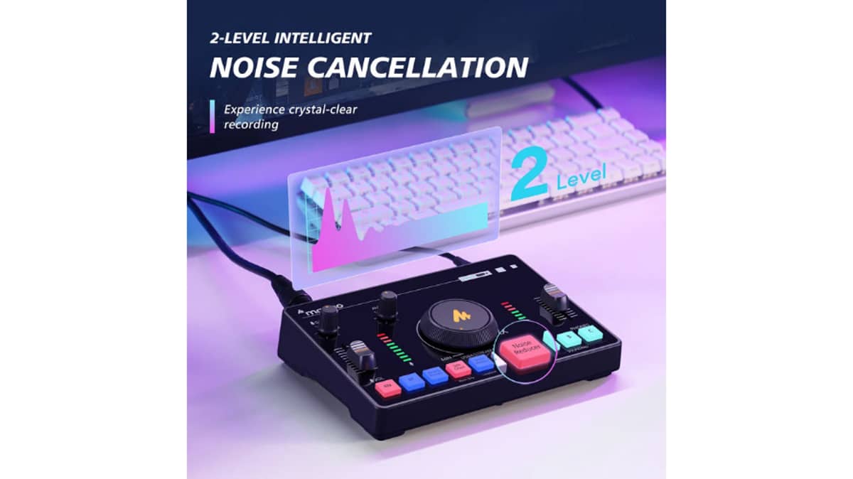 buy maono-one-stop-streaming-audio-mixer-and-sound-card-black