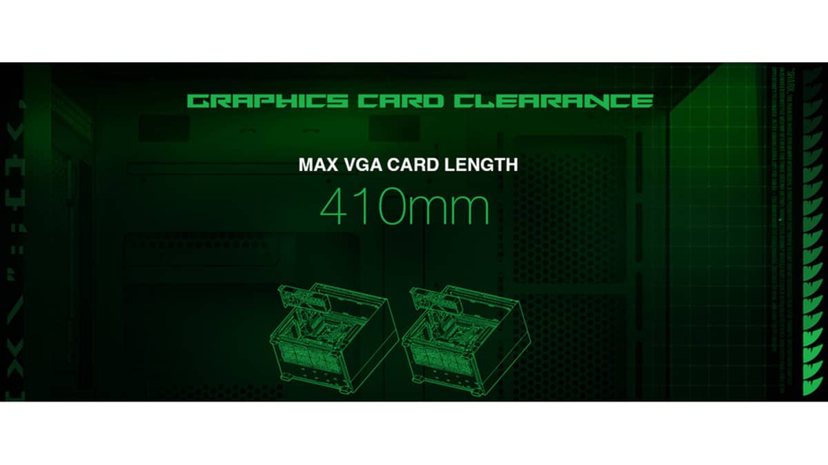 شتر sharx-profin-atx-mid-tower-gaming-pc-case-with-7x-120mm-pre-installed-argb-fans