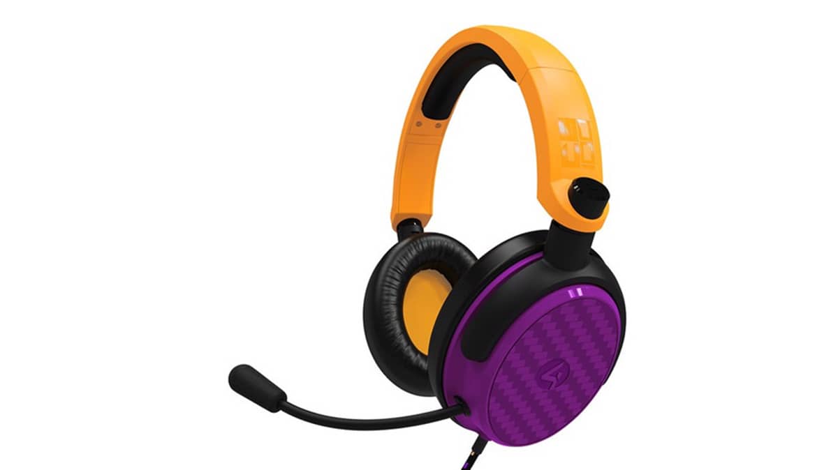 شتر 4gmr-c6-100-gaming-wired-headset-neon-orange-purple