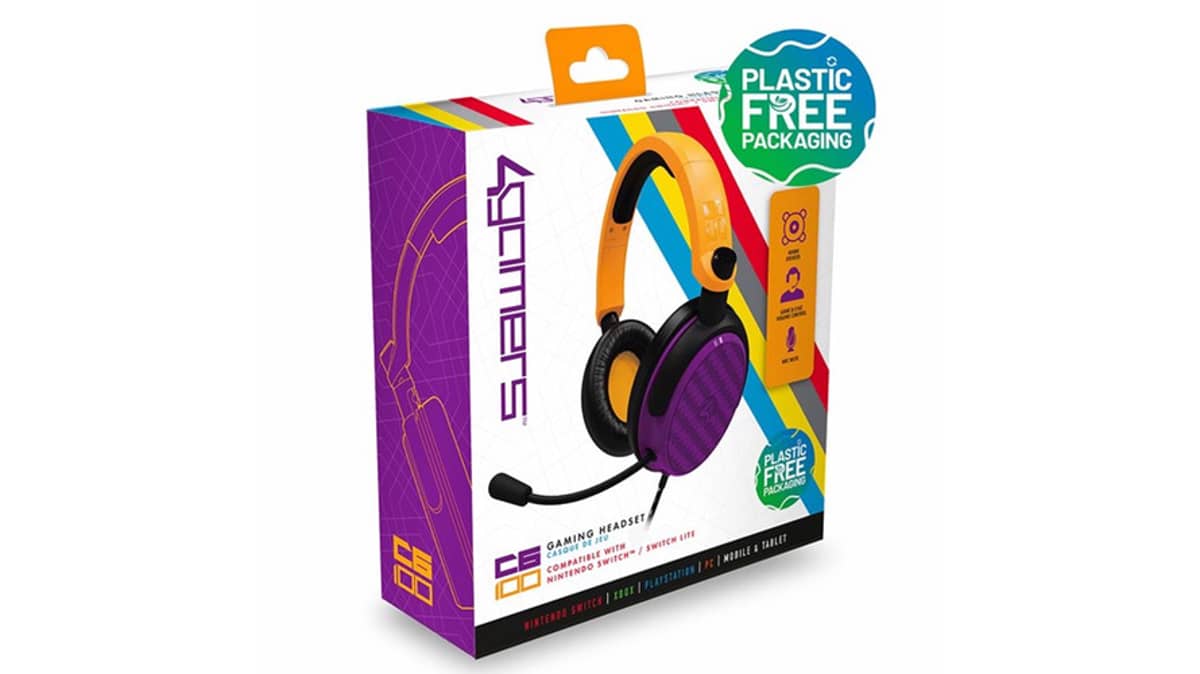 شتر 4gmr-c6-100-gaming-wired-headset-neon-orange-purple