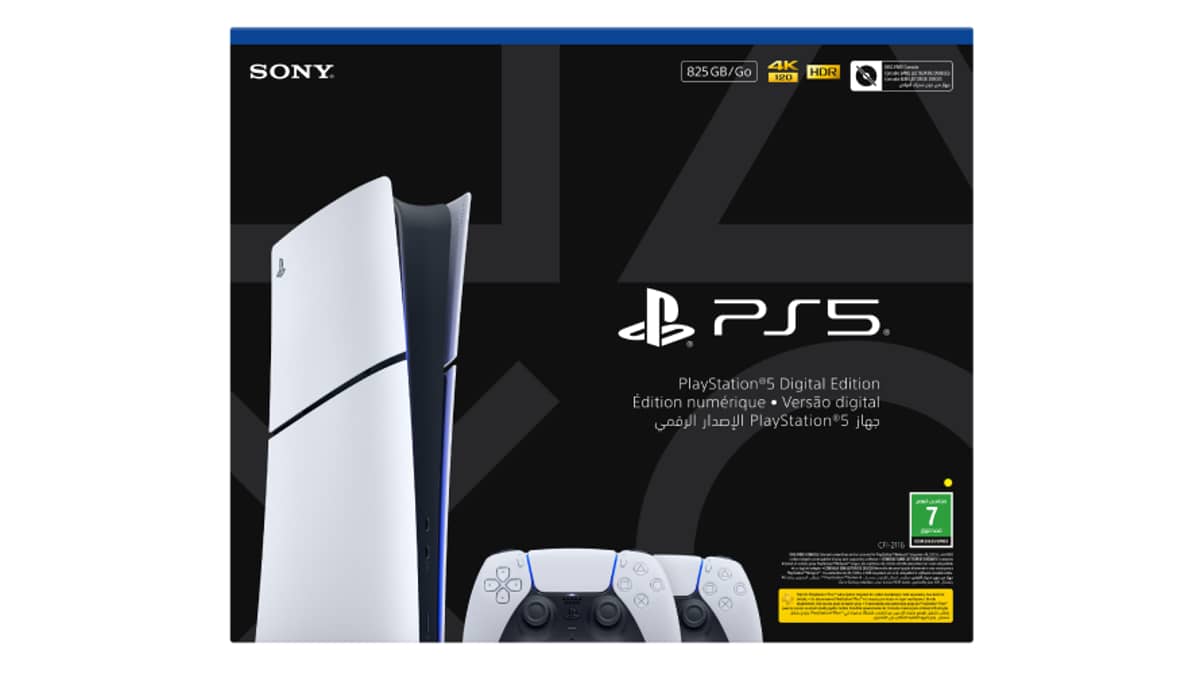 شتر sony-playstation-5-digital-edition-825gb-console-with-extra-dualsense-wireless-controller-white
