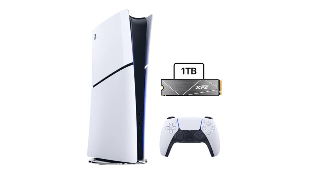 شتر playstation-5-slim-digital-console-with-xpg-gammix-s50-lite-1tb-ssd
