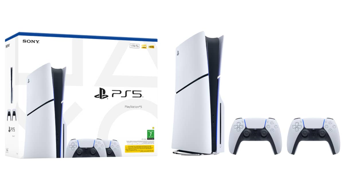 شتر sony-playstation-5-bluray-disc-edition-console-1tb-with-extra-dualsense-wireless-controller-white