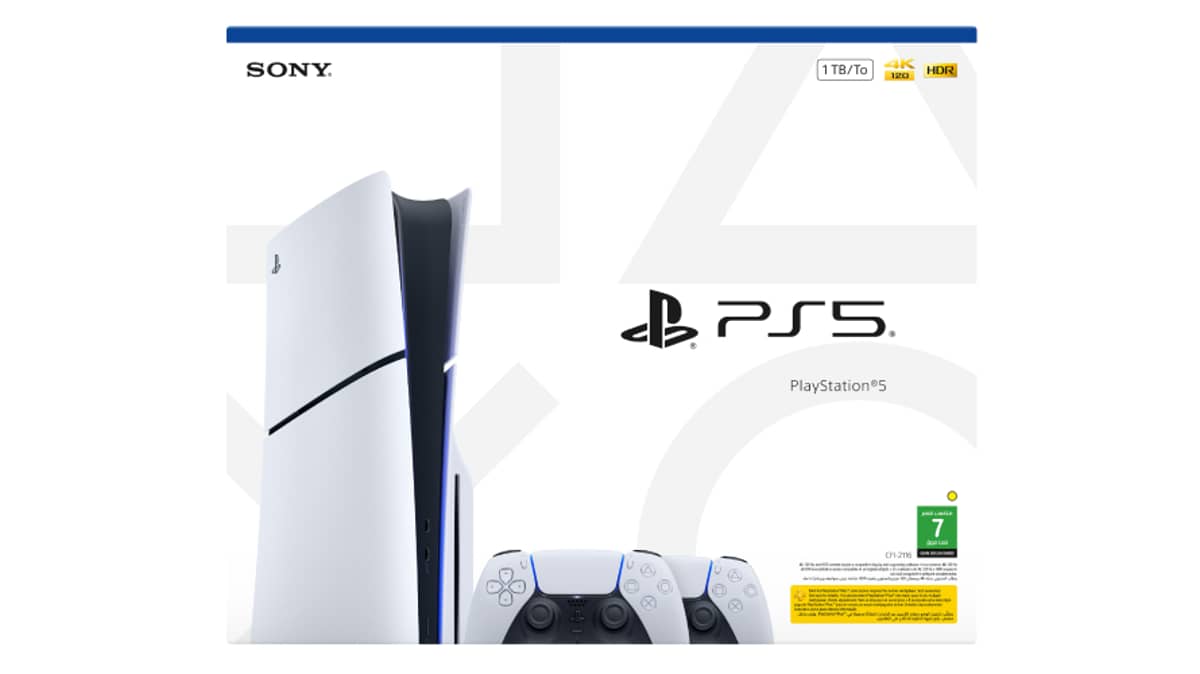 شتر sony-playstation-5-bluray-disc-edition-console-1tb-with-extra-dualsense-wireless-controller-white