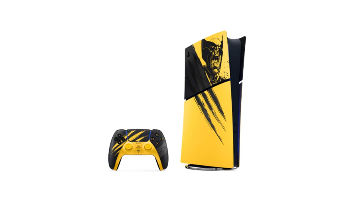 شتر ps5-digital-edition-825-gb-console-marvels-wolverine-battle-yellow-limited-edition-bundle