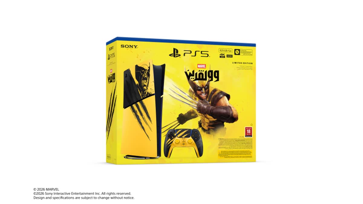 شتر ps5-digital-edition-825-gb-console-marvels-wolverine-battle-yellow-limited-edition-bundle