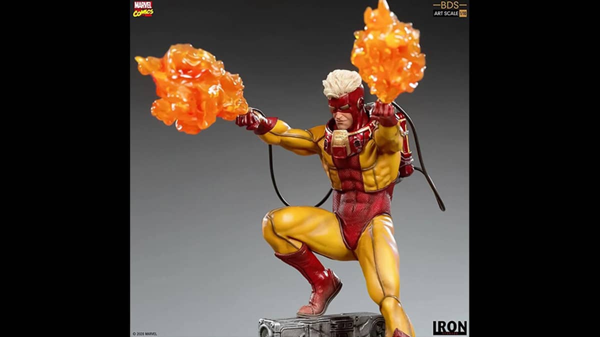 شتر iron-studios-pyro-statue-from-x-men-art-scale-110