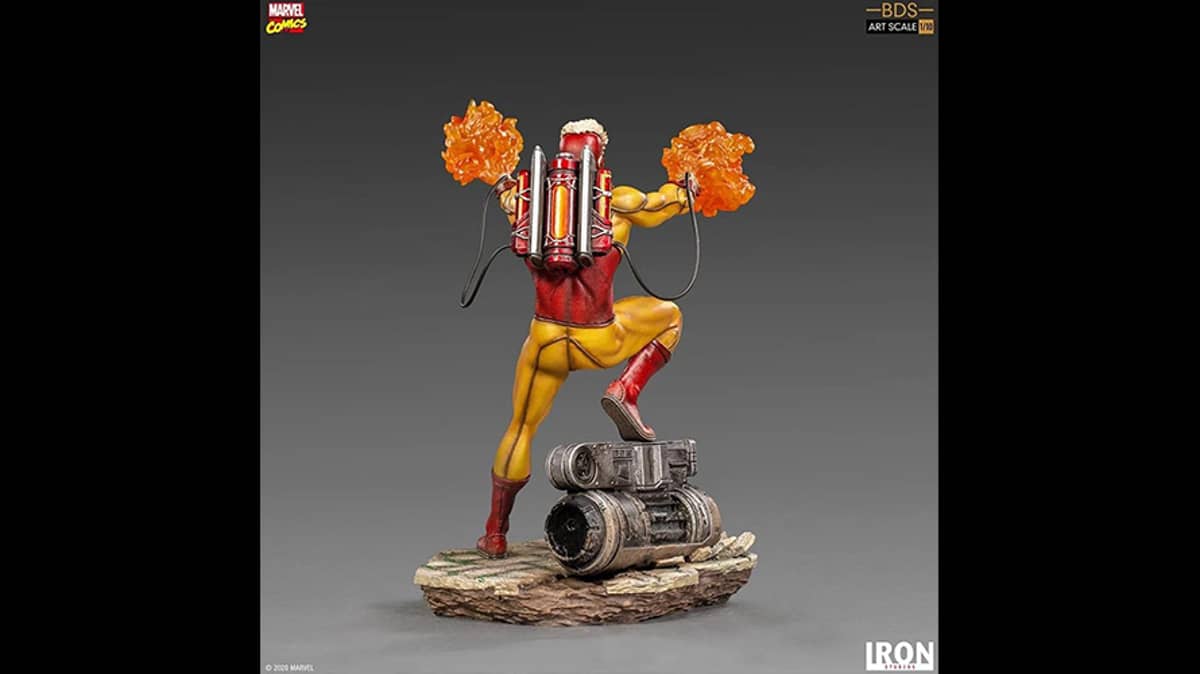 شتر iron-studios-pyro-statue-from-x-men-art-scale-110