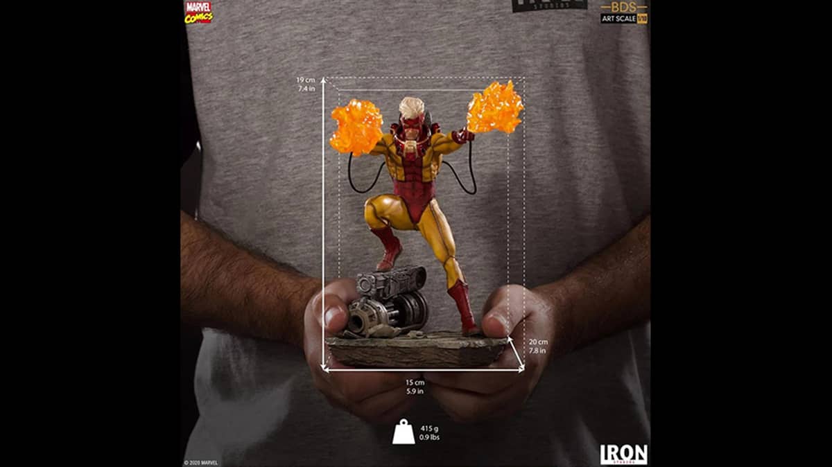 شتر iron-studios-pyro-statue-from-x-men-art-scale-110
