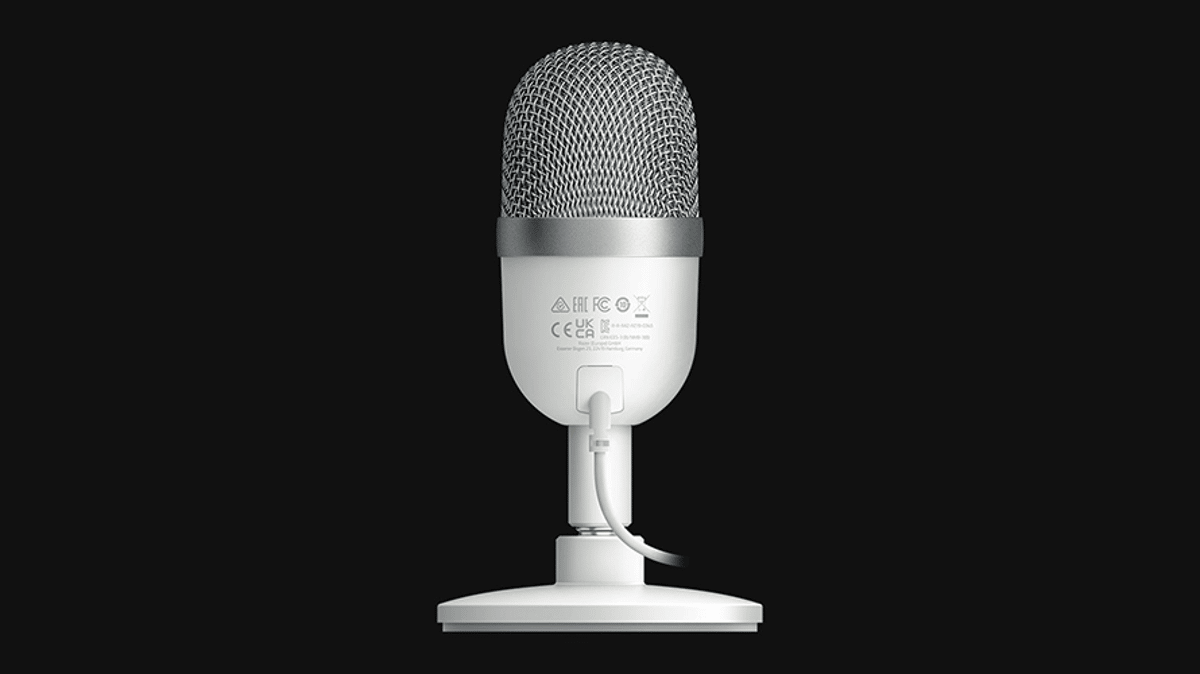 شتر razer-seiren-mini-portable-microphone-mercury-white