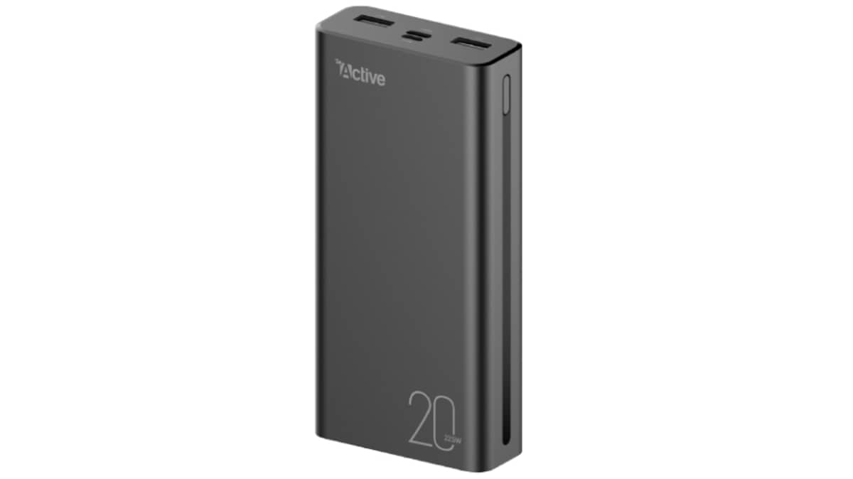شتر active-atlas20-power-bank-225w-20k-mah-black
