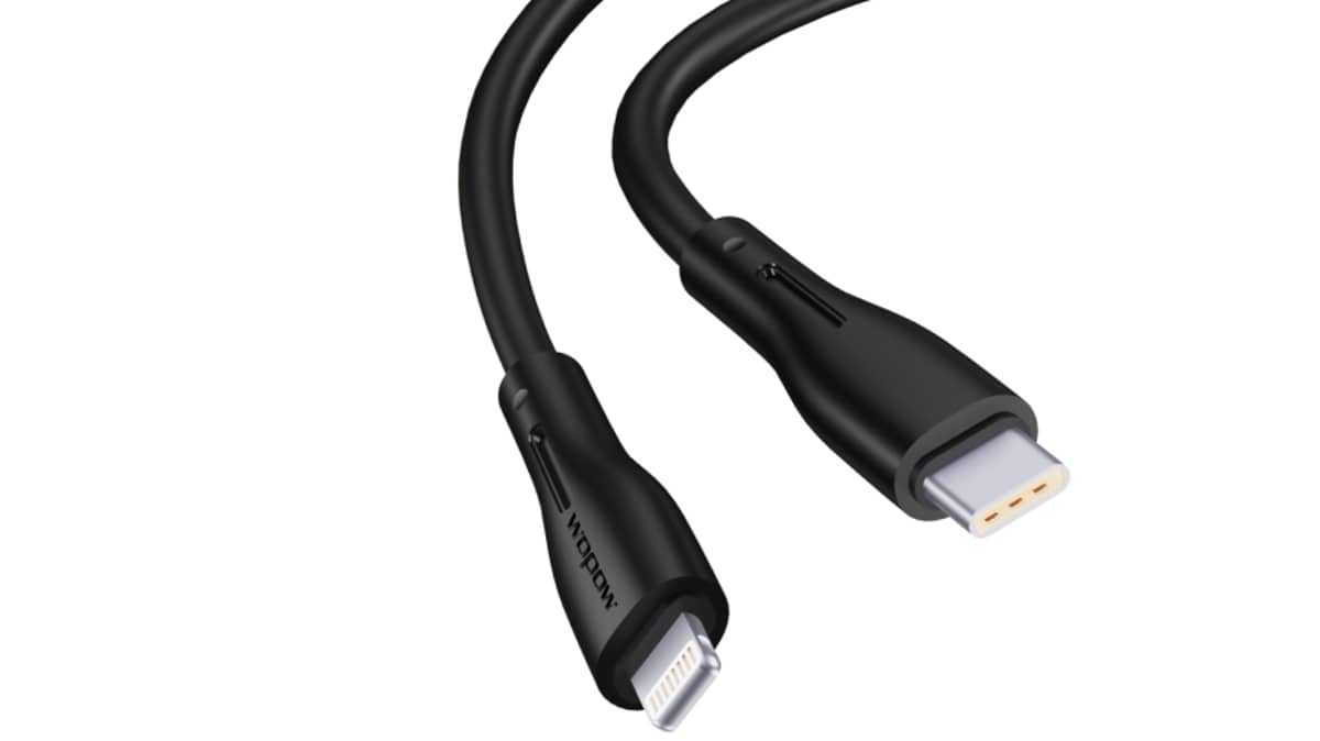 شتر wopow-tp-pd-typec-to-lightening-27w-12m-black