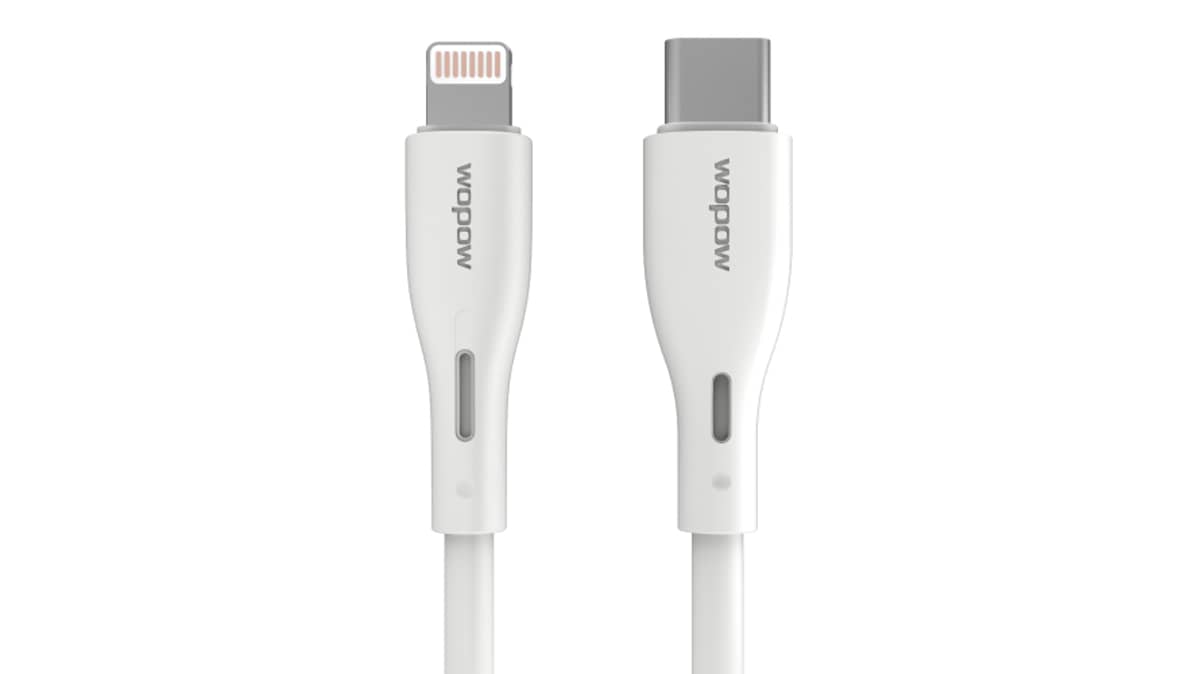 شتر wopow-tp-pd-typec-to-lighting-27w-12m-white