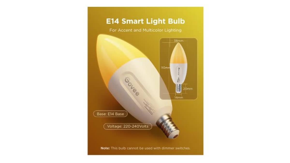 buy govee-smart-light-bulb-e14-h600c