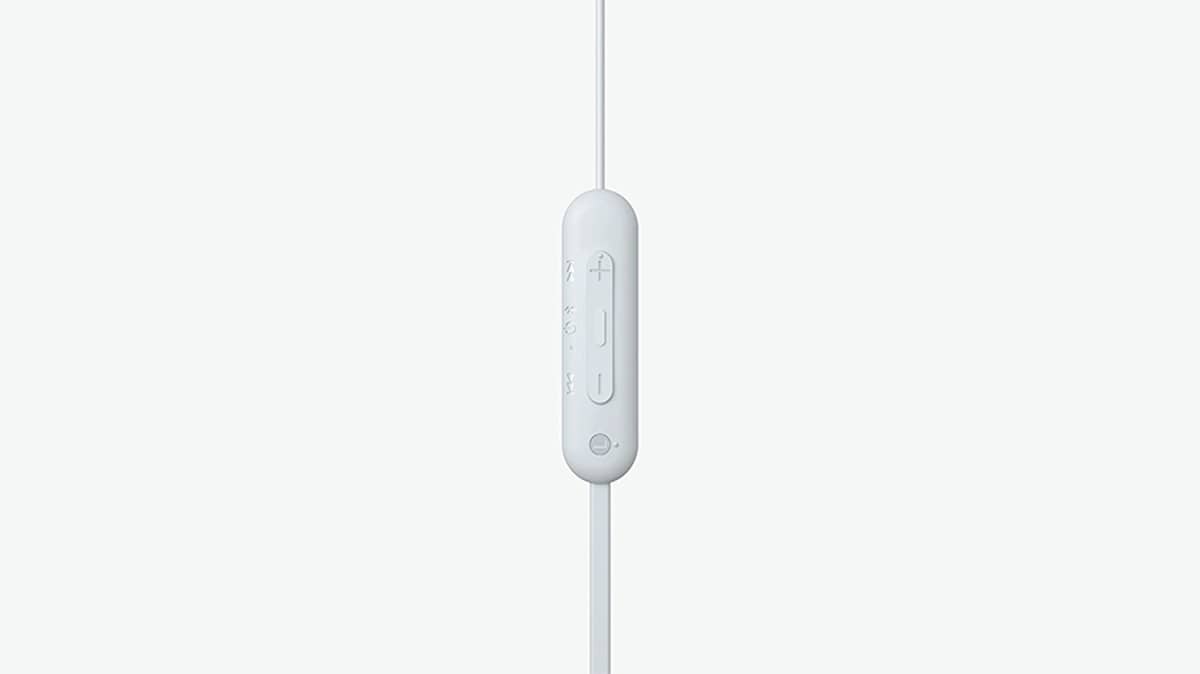شتر sony-wi-c100-wireless-in-ear-headphones-up-to-25-hours-of-battery-life-water-resistant-built-in-mic-voice-assistant-white