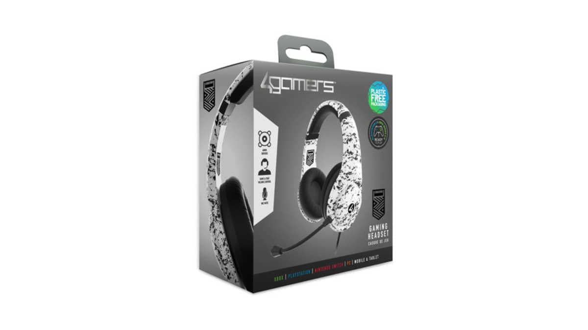 buy 4gamers-conqueror-gaming-headset-for-xbox-ps4-ps5-switch-pc-arctic-black