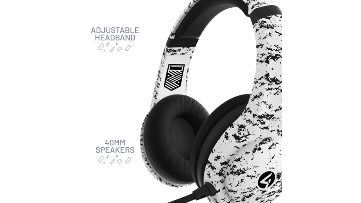 buy 4gamers-conqueror-gaming-headset-for-xbox-ps4-ps5-switch-pc-arctic-black