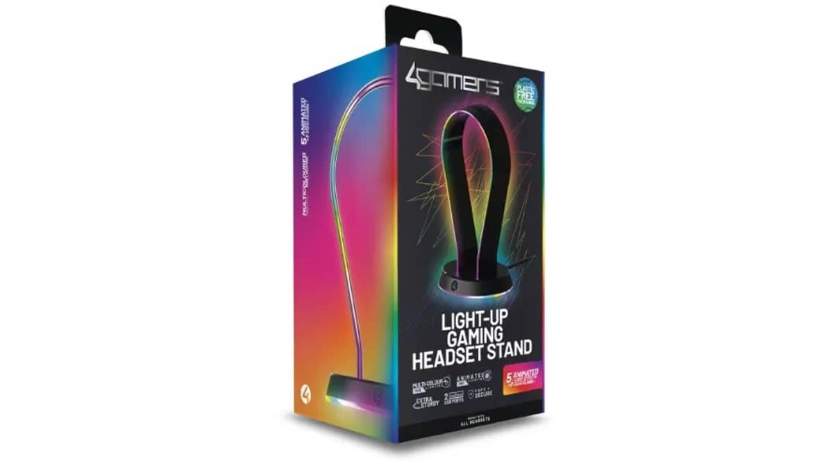 buy 4gamers-light-up-charging-headset-stand