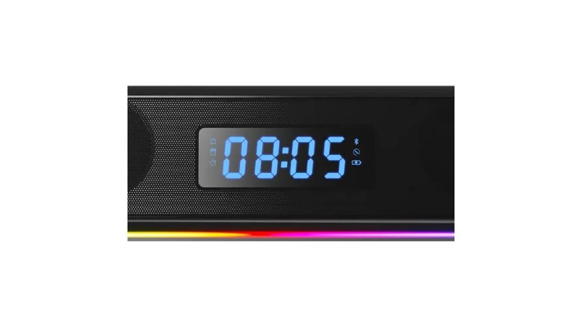 شتر soundbar-with-digital-clock-timer