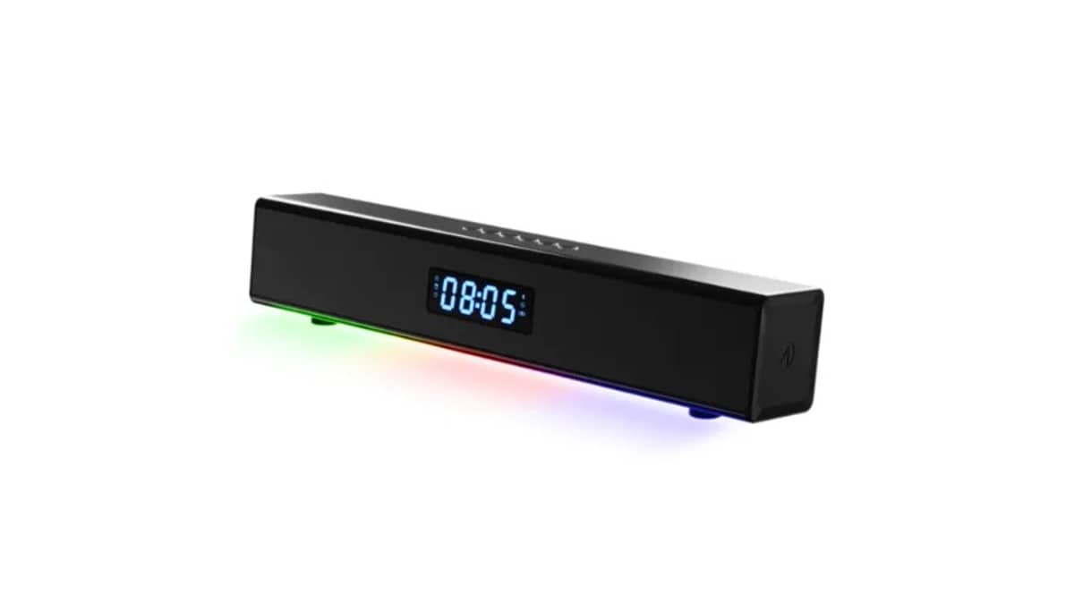 شتر soundbar-with-digital-clock-timer